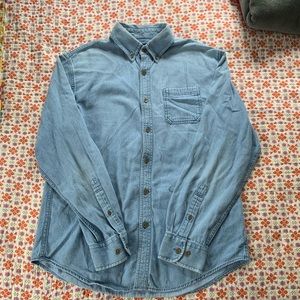 Light Blue Denim Button-Up - Men’s Size Medium